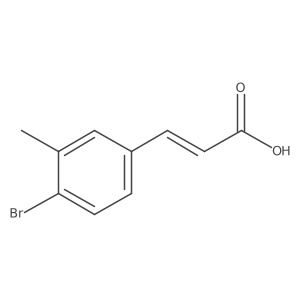 (E)-3-(4-Bromo-3-methylphenyl)acrylic acid结构式