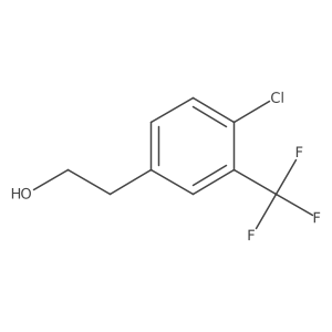 2-[4-Chloro-3-(trifluoromethyl)phenyl]ethan-1-ol结构式