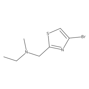 N-[(4-bromo-1,3-thiazol-2-yl)methyl]-N-methylethanamine Structure