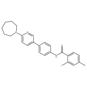 N-(4-(6-(azepan-1-yl)pyridazin-3-yl)phenyl)-2,4-difluorobenzamide Structure