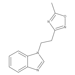 1-[2-(5-methyl-1,2,4-oxadiazol-3-yl)ethyl]-1H-benzimidazole结构式