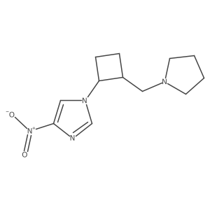 4-Nitro-1-(2-pyrrolidin-1-ylmethyl-cyclobutyl)-1H-imidazole Structure
