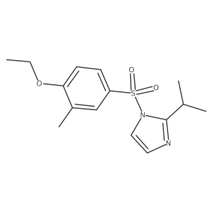 1-[(4-ethoxy-3-methylphenyl)sulfonyl]-2-isopropyl-1H-imidazole Structure