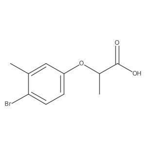 2-(4-Bromo-3-methylphenoxy)propanoic acid结构式