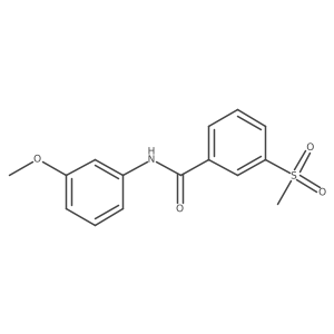 3-methanesulfonyl-N-(3-methoxyphenyl)benzamide Structure