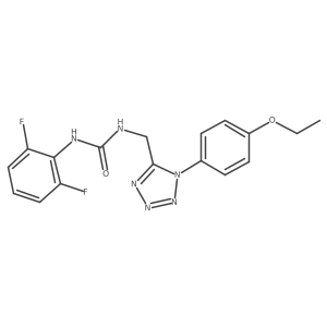 1-(2,6-difluorophenyl)-3-((1-(4-ethoxyphenyl)-1H-tetrazol-5-yl)methyl)urea Structure