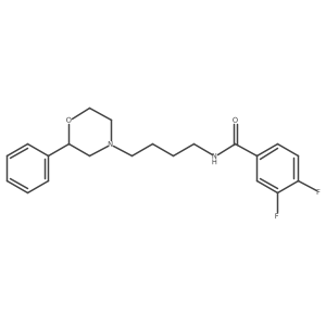3,4-difluoro-N-(4-(2-phenylmorpholino)butyl)benzamide结构式