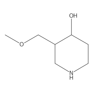 3-(Methoxymethyl)piperidin-4-ol结构式
