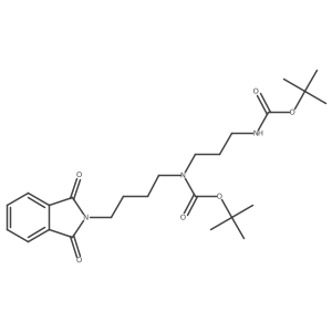 Carbamic acid, [4-(1,3-dihydro-1,3-dioxo-2H-isoindol-2-yl)butyl][3-[[(1,1-dimethylethoxy)carbonyl]amino]propyl]-, 1,1-dimethylethyl ester Structure