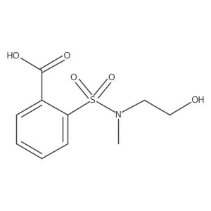 2-[[(2-Hydroxyethyl)methylamino]sulfonyl]benzoic acid结构式