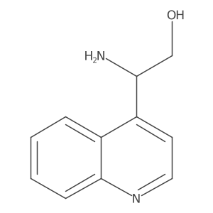 2-Amino-2-(quinolin-4-yl)ethan-1-ol结构式