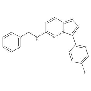 N-benzyl-3-(4-fluorophenyl)imidazo[1,2-b]pyridazin-6-amine结构式