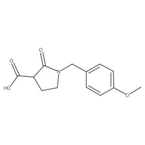 1-(4-Methoxybenzyl)-2-oxopyrrolidine-3-carboxylic acid Structure