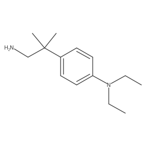 4-(1-amino-2-methylpropan-2-yl)-N,N-diethylaniline Structure