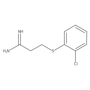 3-[(2-Chlorophenyl)thio]propanimidamide结构式