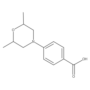 4-(2,6-Dimethylmorpholin-4-yl)benzoic acid Structure