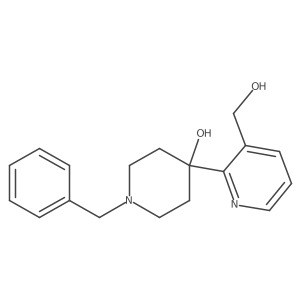 2-[4-Hydroxy-1-(phenylmethyl)-4-piperidinyl]-3-pyridinemethanol Structure