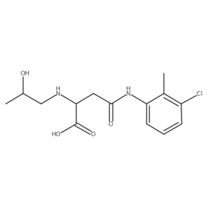 4-((3-Chloro-2-methylphenyl)amino)-2-((2-hydroxypropyl)amino)-4-oxobutanoic acid结构式