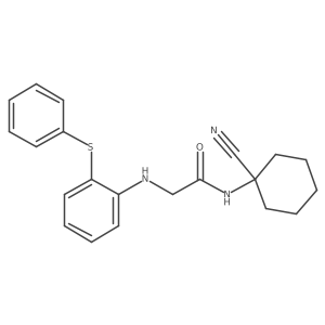 N-(1-cyanocyclohexyl)-2-{[2-(phenylsulfanyl)phenyl]amino}acetamide Structure