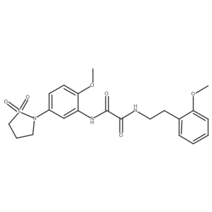 N1-(5-(1,1-dioxidoisothiazolidin-2-yl)-2-methoxyphenyl)-N2-(2-methoxyphenethyl)oxalamide Structure