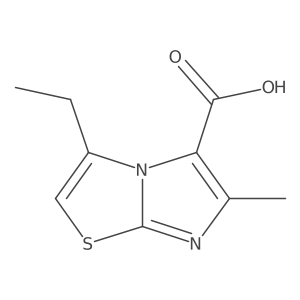 3-Ethyl-6-methylimidazo[2,1-B]thiazole-5-carboxylicacid结构式