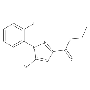 Ethyl 5-bromo-1-(2-fluorophenyl)-1H-pyrazole-3-carboxylate Structure
