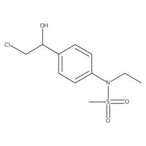 N-{4-[(1R)-2-chloro-1-hydroxyethyl]phenyl}-N-ethylmethanesulfonamide Structure