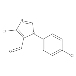 4-Chloro-1-(4-chlorophenyl)-1h-imidazole-5-carbaldehyde结构式