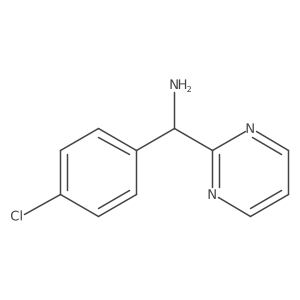 (4-Chlorophenyl)-pyrimidin-2-ylmethanamine Structure