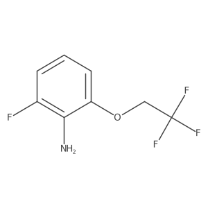 2-Fluoro-6-(2,2,2-trifluoroethoxy)aniline Structure