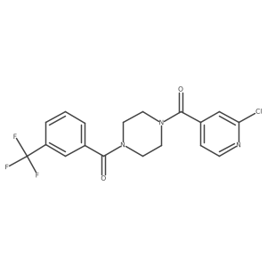 1-(2-Chloropyridine-4-carbonyl)-4-[3-(trifluoromethyl)benzoyl]piperazine Structure