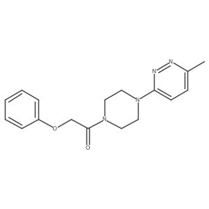 1-(4-(6-Methylpyridazin-3-yl)piperazin-1-yl)-2-phenoxyethanone结构式