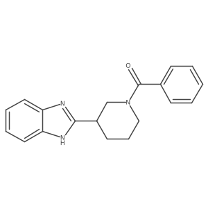 2-(1-benzoylpiperidin-3-yl)-1H-1,3-benzodiazole Structure