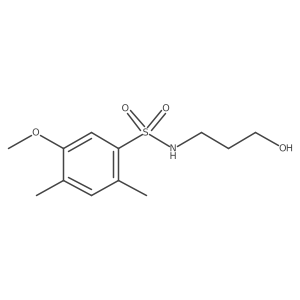 N-(3-hydroxypropyl)-5-methoxy-2,4-dimethylbenzenesulfonamide Structure
