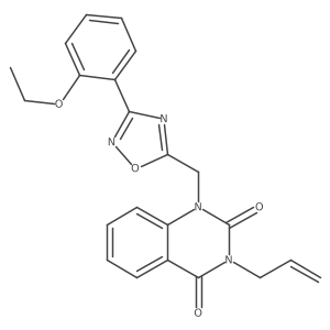 3-allyl-1-((3-(2-ethoxyphenyl)-1,2,4-oxadiazol-5-yl)methyl)quinazoline-2,4(1H,3H)-dione Structure