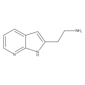 2-{7H-pyrrolo[2,3-b]pyridin-2-yl}ethan-1-amine结构式