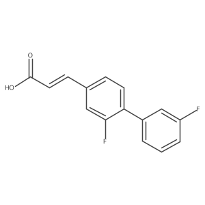 3-[3-Fluoro-4-(3-fluorophenyl)phenyl]prop-2-enoic acid Structure
