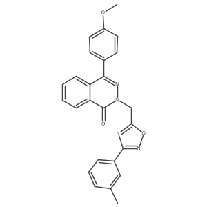 4-(4-methoxyphenyl)-2-((3-(m-tolyl)-1,2,4-oxadiazol-5-yl)methyl)phthalazin-1(2H)-one Structure
