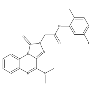 2-(4-(dimethylamino)-1-oxo-[1,2,4]triazolo[4,3-a]quinoxalin-2(1H)-yl)-N-(5-fluoro-2-methylphenyl)acetamide Structure