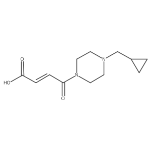 (2E)-4-[4-(cyclopropylmethyl)piperazin-1-yl]-4-oxobut-2-enoic acid结构式