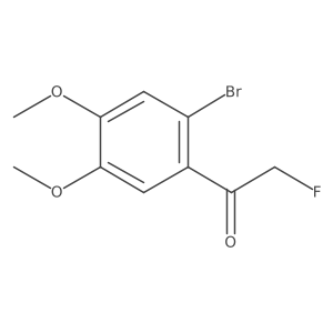 1-(2-Bromo-4,5-dimethoxyphenyl)-2-fluoroethanone结构式