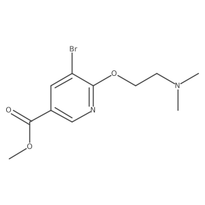 Methyl5-bromo-6-(2-(dimethylamino)ethoxy)nicotinate Structure