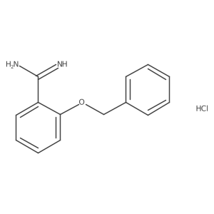 2-(Benzyloxy)benzene-1-carboximidamide hydrochloride结构式