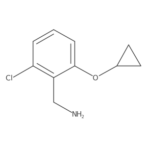 (2-Chloro-6-cyclopropoxyphenyl)methanamine结构式