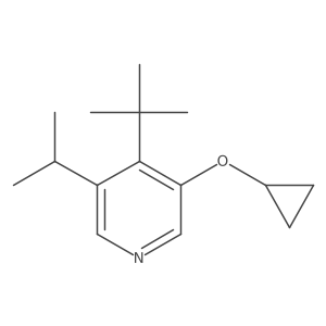 4-Tert-butyl-3-cyclopropoxy-5-isopropylpyridine Structure