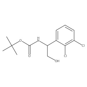 tert-Butyl [1-(2,3-dichlorophenyl)-2-hydroxyethyl]carbamate结构式