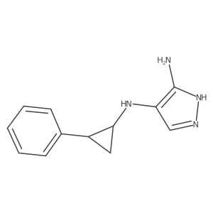 N4-(2-Phenylcyclopropyl)-1H-pyrazole-3,4-diamine Structure