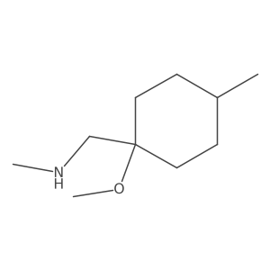 [(1-Methoxy-4-methylcyclohexyl)methyl](methyl)amine Structure
