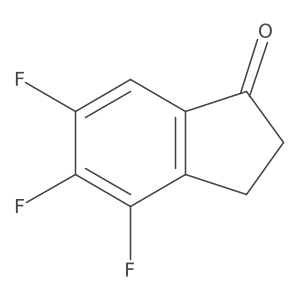 4,5,6-Trifluoro-2,3-dihydroinden-1-one结构式