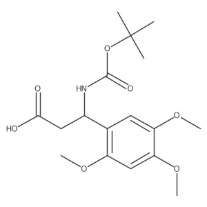 (S)-3-((tert-Butoxycarbonyl)amino)-3-(2,4,5-trimethoxyphenyl)propanoic acid Structure